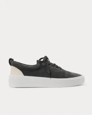 101 Leather-Trimmed Suede  Anthracite low top sneakers