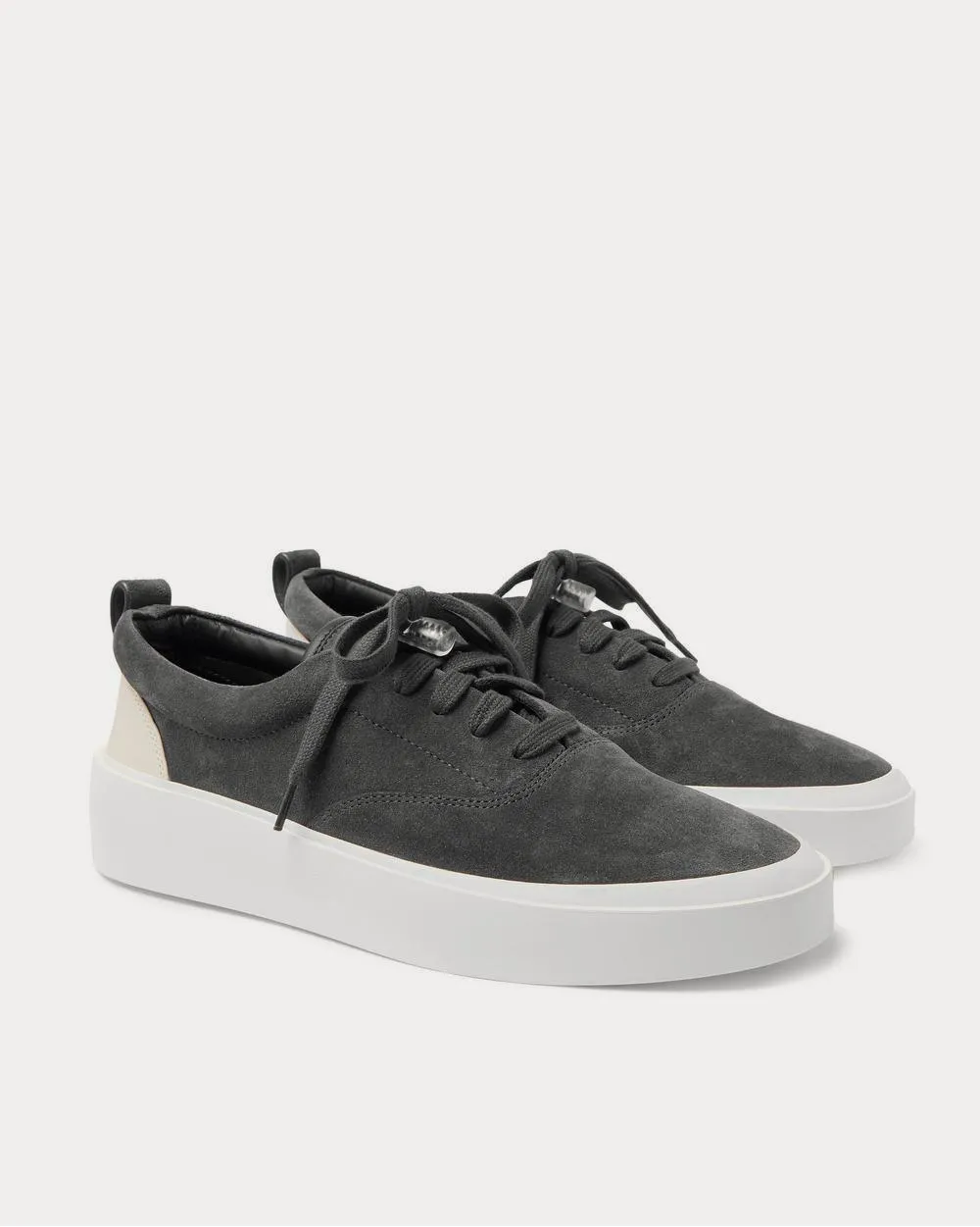 101 Leather-Trimmed Suede  Anthracite low top sneakers