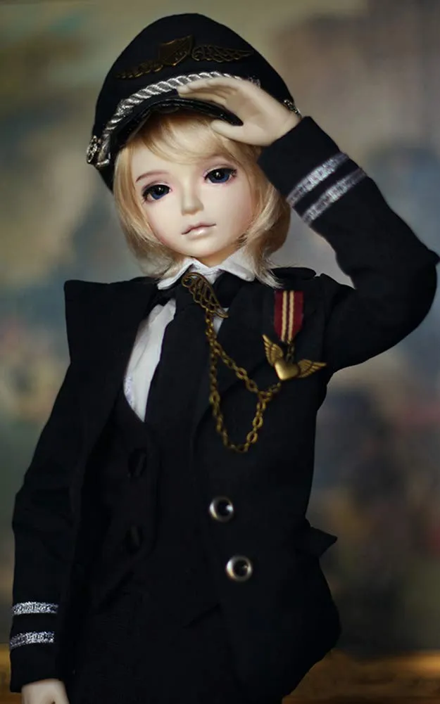 1/4 BJD Ball Jointed Doll Toy with Full Set Clothes Shoes Wig, Girl Doll Playset, Birthday for Your Daughter & Girlfriends(18 Inch Francis)