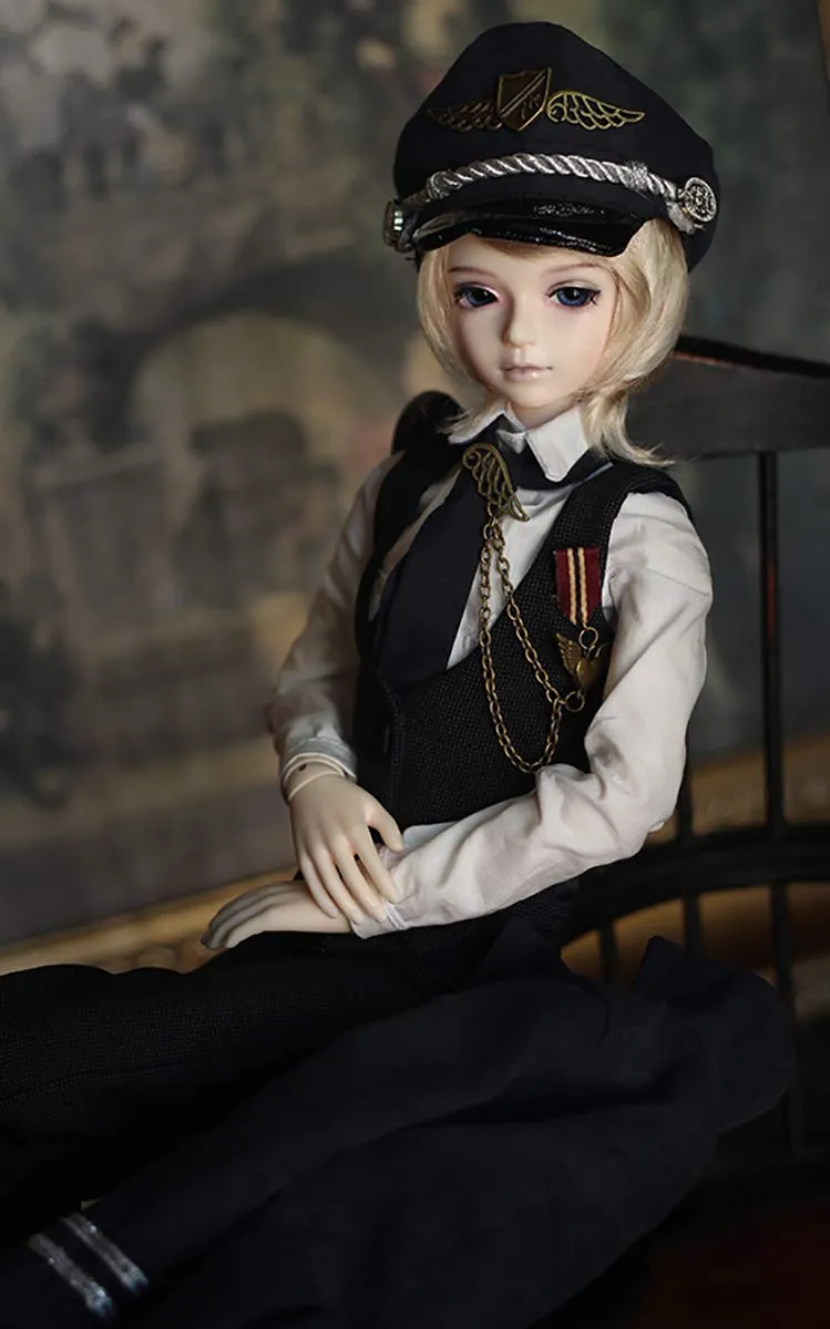 1/4 BJD Ball Jointed Doll Toy with Full Set Clothes Shoes Wig, Girl Doll Playset, Birthday for Your Daughter & Girlfriends(18 Inch Francis)