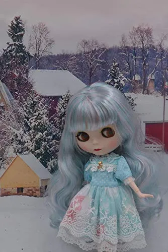 1/6 BJD Doll is Similar to Neo Blythe, 4-Color Changing Eyes Matte Face and Ball Jointed Body Dolls, 12 Inch Customized Dolls Can Changed Makeup and Dress DIY, Nude Doll Sold Exclude Clothes (SNO.36)