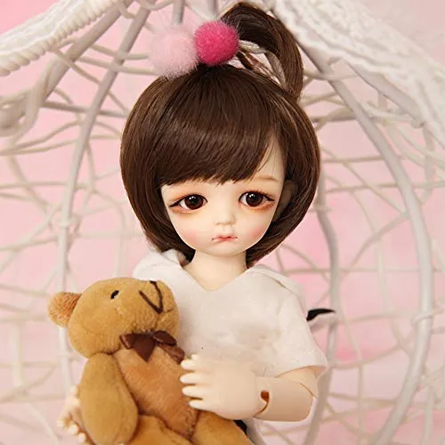 1/6 BJD Doll Matt and Spherical Joint Doll 10-Inch Doll DIY Including Wig   Clothes   Socks   Shoes The Best Gifts for Boys and Girls Maron,White Skin