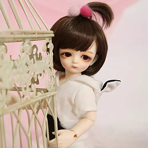 1/6 BJD Doll Matt and Spherical Joint Doll 10-Inch Doll DIY Including Wig   Clothes   Socks   Shoes The Best Gifts for Boys and Girls Maron,White Skin