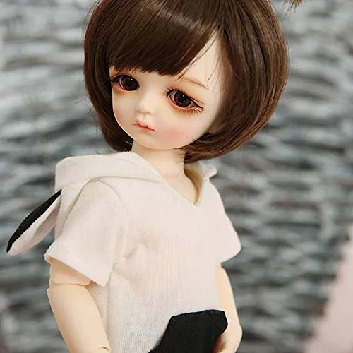1/6 BJD Doll Matt and Spherical Joint Doll 10-Inch Doll DIY Including Wig   Clothes   Socks   Shoes The Best Gifts for Boys and Girls Maron,White Skin
