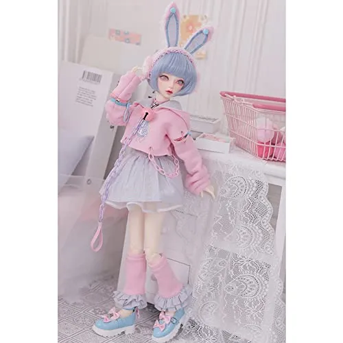 16.3in BJD Doll 1/4 Fashion Ball Jointed SD Doll with Full Set Pink Clothes Shoes Wig Makeup Accessories, Best Surprise Gifts for Boys and Girls