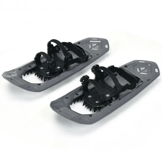 25 inch Lightweight Terrain Snowshoes w/ Bag-Gray