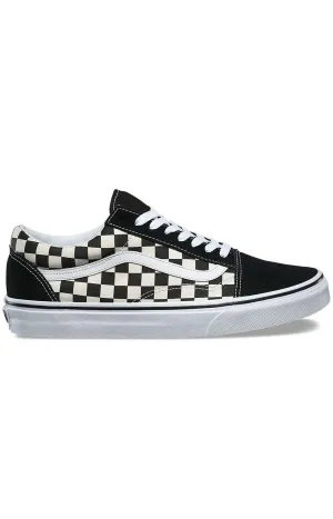 (8G1P0S) Primary Check Old Skool Shoe   Black/White