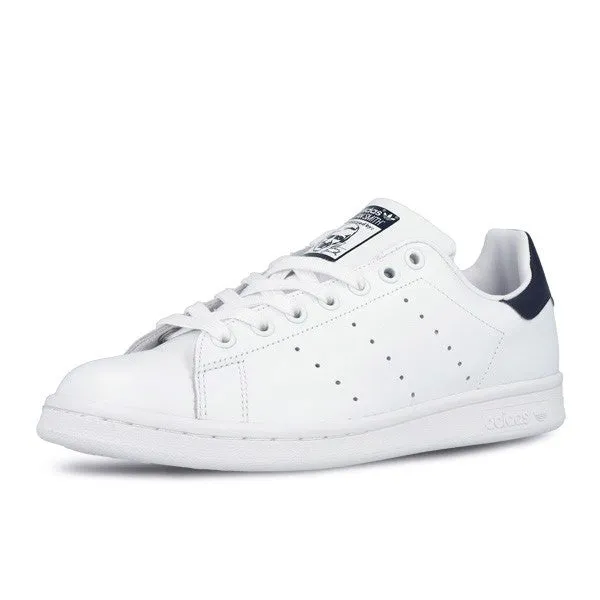 adidas Originals Men's Stan Smith Fashion Sneaker, White/White/Dark Blue