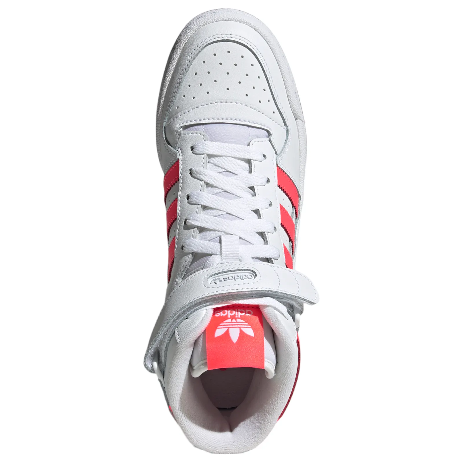 adidas Originals Womens Forum Mid Shoes - White / Turbo Pink