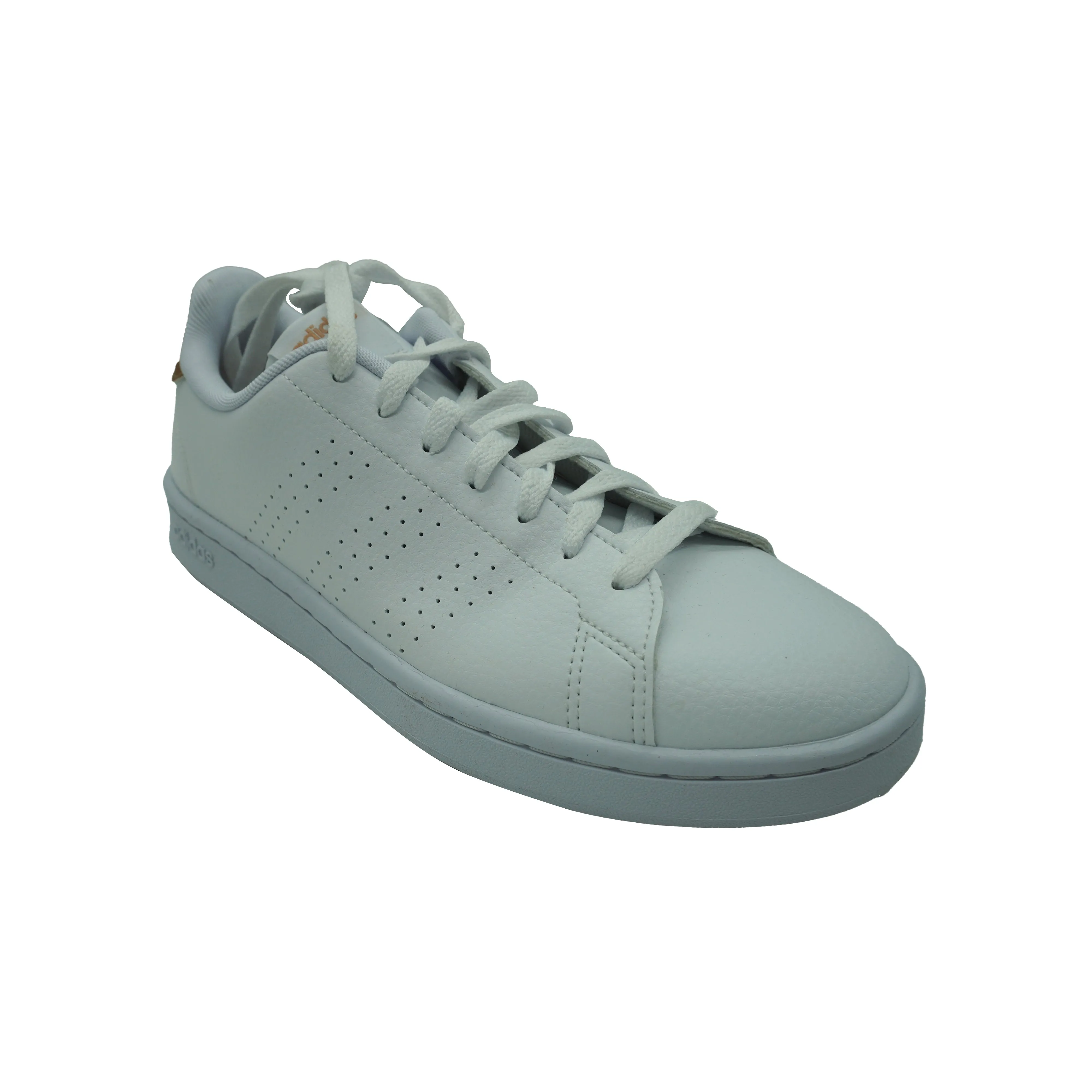 Adidas Women's Advantage Tennis Athletic Shoes White Gold Size 9