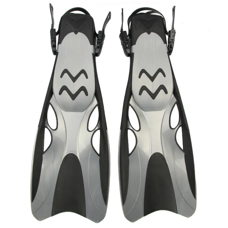 Adjustable Swimming Diving Fins Professional Diving Equipment For Adults, Size: M(Gray)