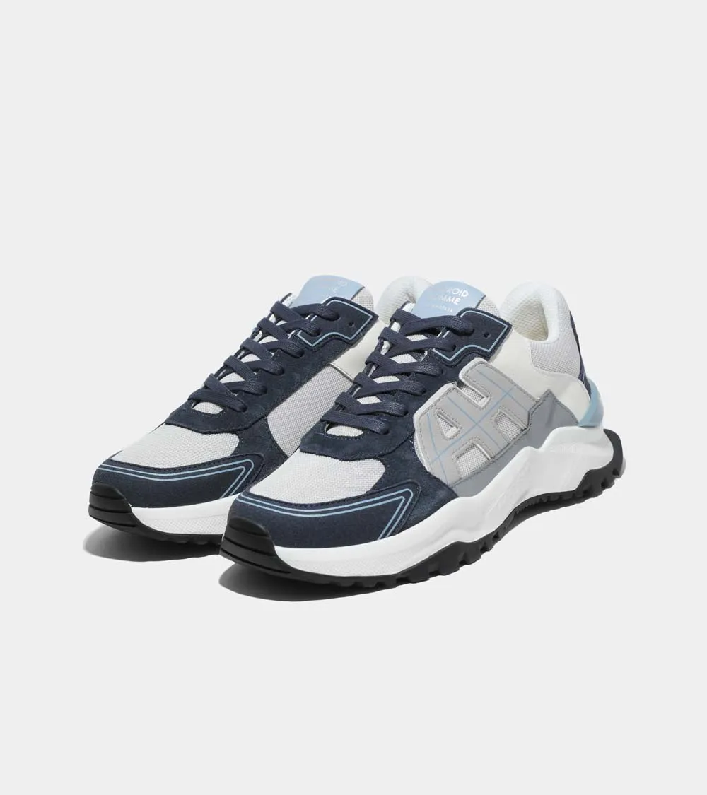 AH One | Navy Suede Leather Mesh AHC231-09
