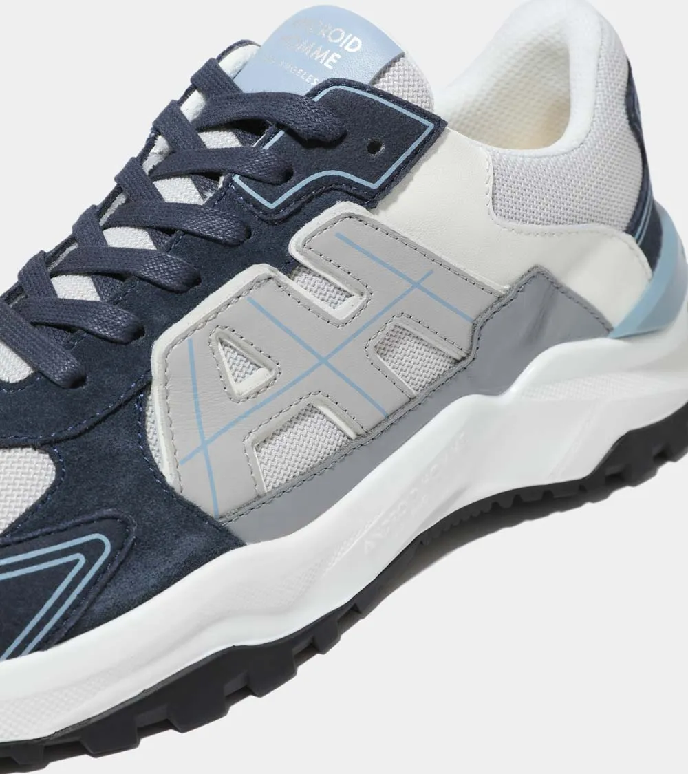 AH One | Navy Suede Leather Mesh AHC231-09