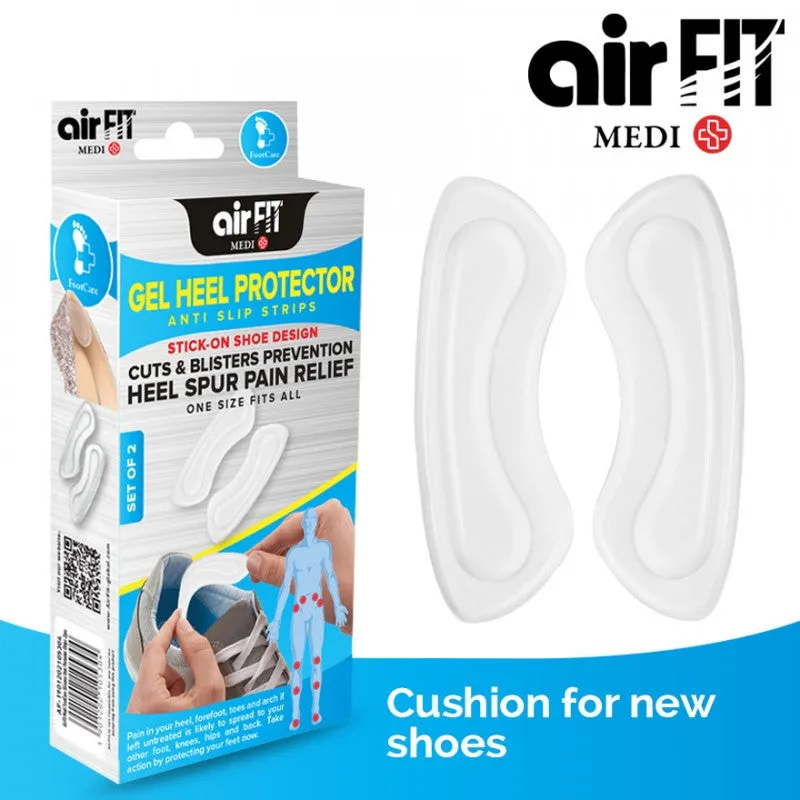 AirFit Medi Gel Heel Protector Anti Slip Strips (2pcs)