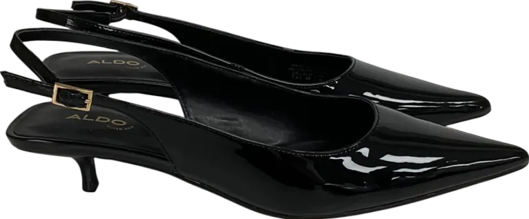 Aldo Black Lennoxie Heeled Slingback Shoes UK 3 EU 36 👠