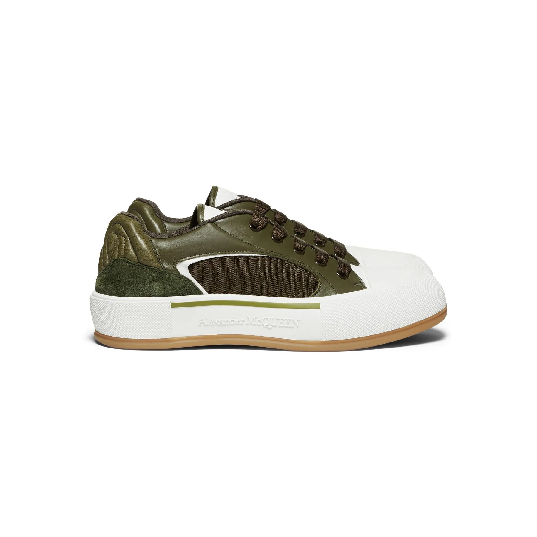 Alexander McQueen Skate Deck Sneaker (Khaki)