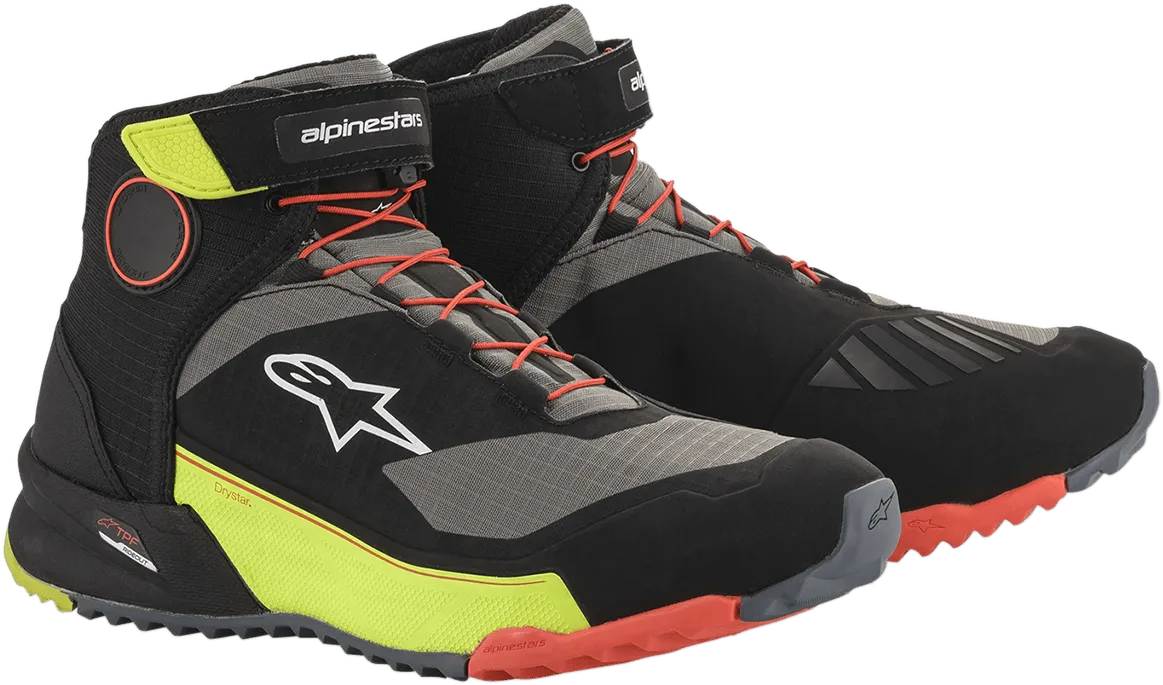 ALPINESTARS CR-X Drystar? Shoes - Black/Red/Yellow Fluorescent - US 14 2611820153814