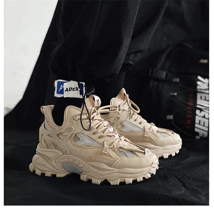 Amozae-- Vulcanized Shoes Luxury Platform Sneakers Men Harajuku Shoes Chunky Sneakers Mens Casual Sneakers Men Fashion Zapatos Hombre