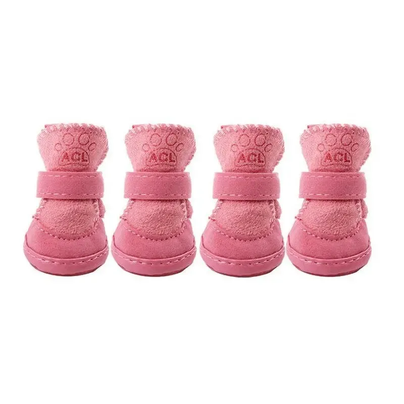 AnniePaw 4 Pcs Cute Dog Boots - Non-Slip Outdoor Sneakers
