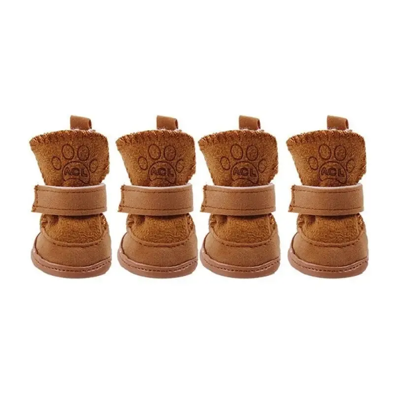 AnniePaw 4 Pcs Cute Dog Boots - Non-Slip Outdoor Sneakers