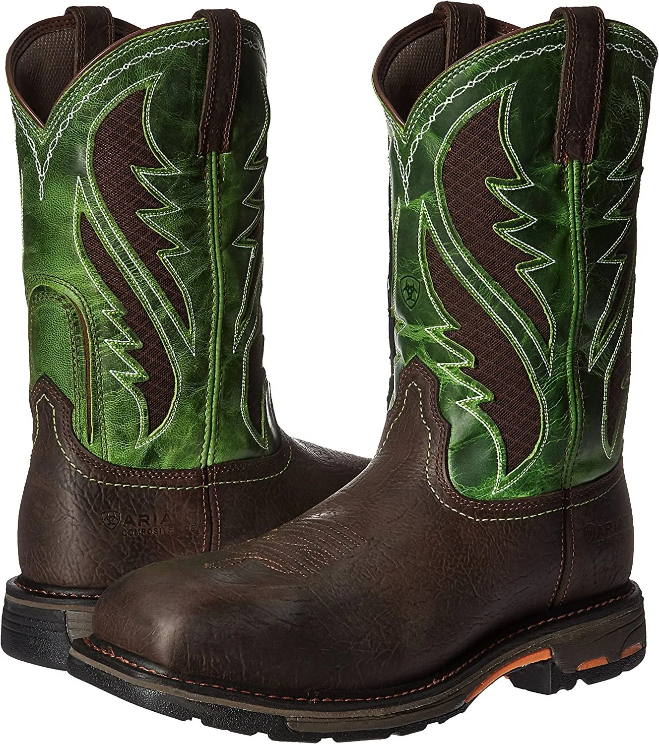 Ariat Men's Workhog Wide Square Venttek Composite Toe Work Boot Western Leather