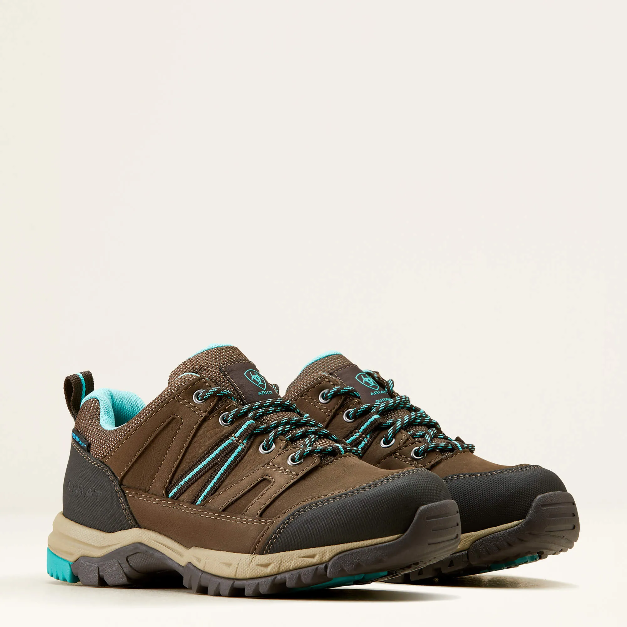 ARIAT Skyline Summit Low Waterproof Walking Shoes - Womens - Coffee