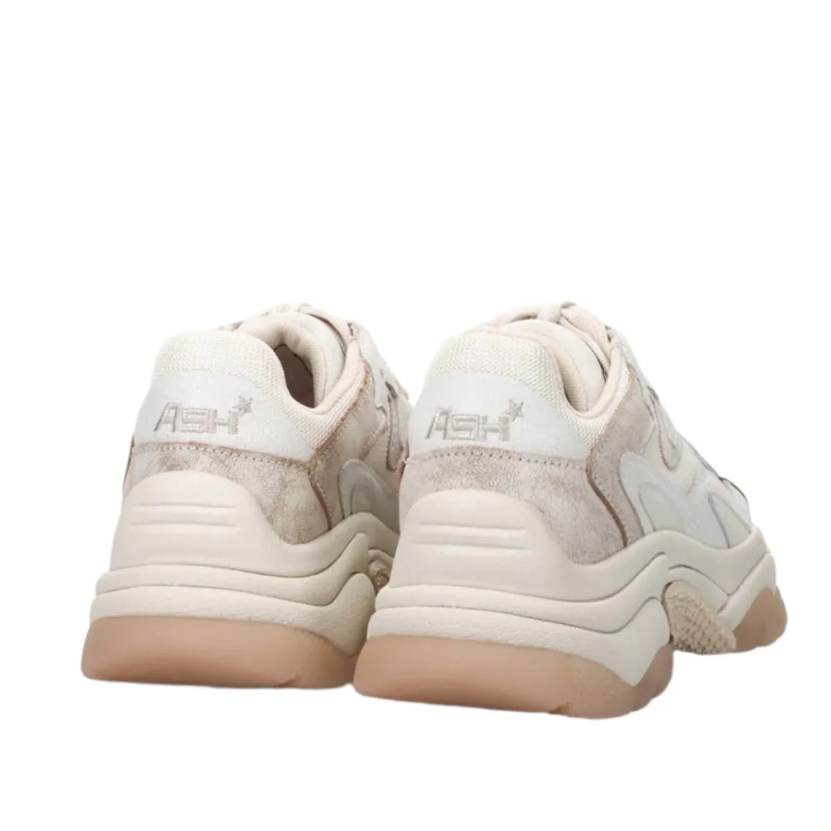 ASH ADDICT BEIGE/WHITE OFF SNEAKERS