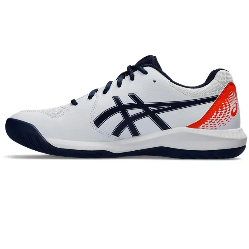 Asics GEL-DEDICATE 8 White/Blue Expanse Mens Tennis Shoes