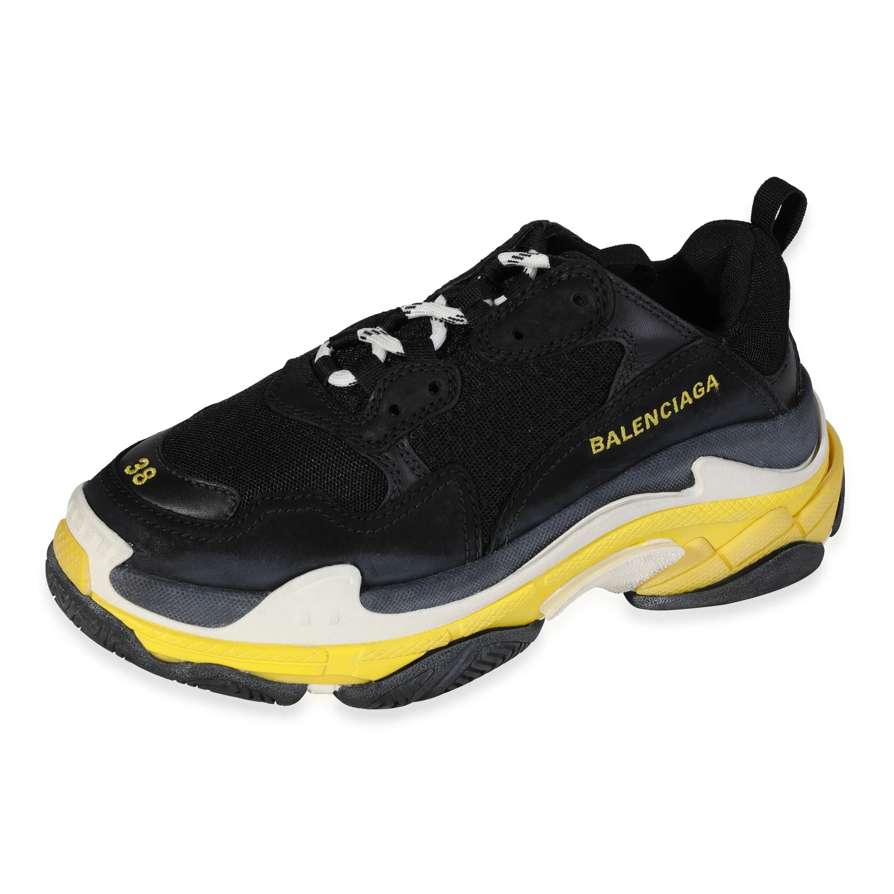 Balenciaga -  Balenciaga Wmns Triple S Black Yellow (38 EUR)