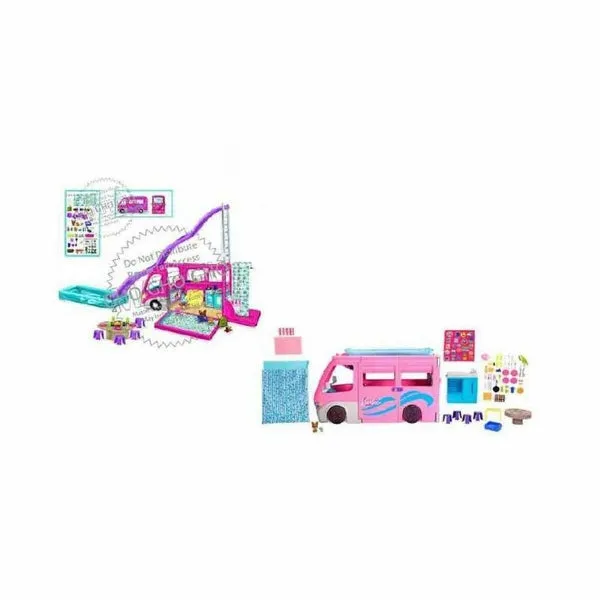 Barbie doll with "Dream Wardrobe" (27 pieces) from Mattel