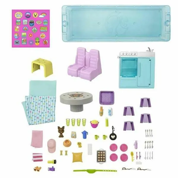 Barbie doll with "Dream Wardrobe" (27 pieces) from Mattel