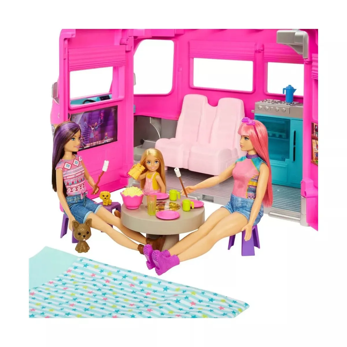 Barbie doll with "Dream Wardrobe" (27 pieces) from Mattel