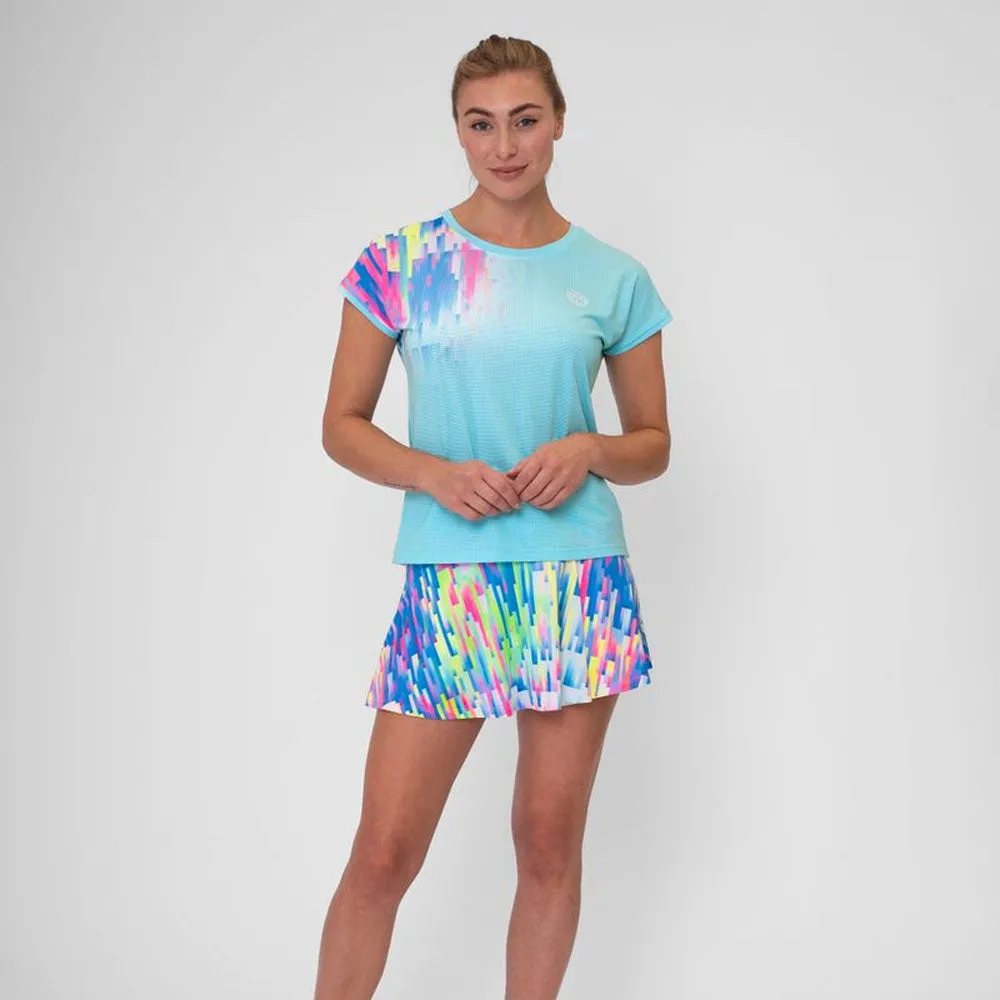 Bidi Badu Melbourne 2024 Printed Wavy Skort (Women's) - Aqua/Mixed