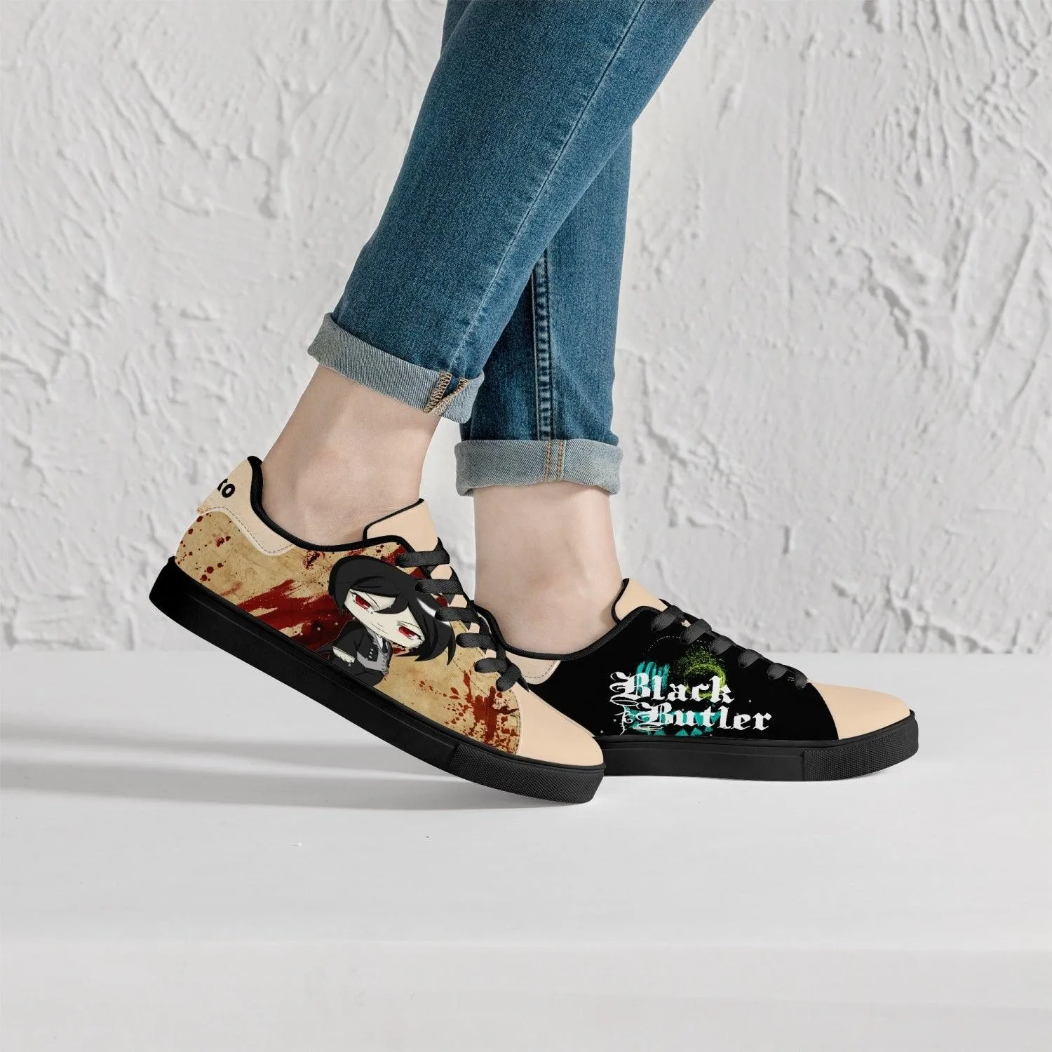 Black Butler Sebastian Michaelis Skate Anime Shoes