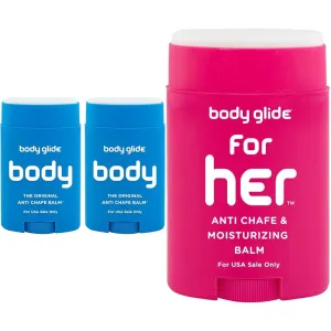 BodyGlide Original Anti Chafing Stick Balm 1.5oz-2pack   Body Glide For Her Anti Chafe Balm: Anti Chafing Sticks to Prevent Chafing, Raw Skin, and Irritation