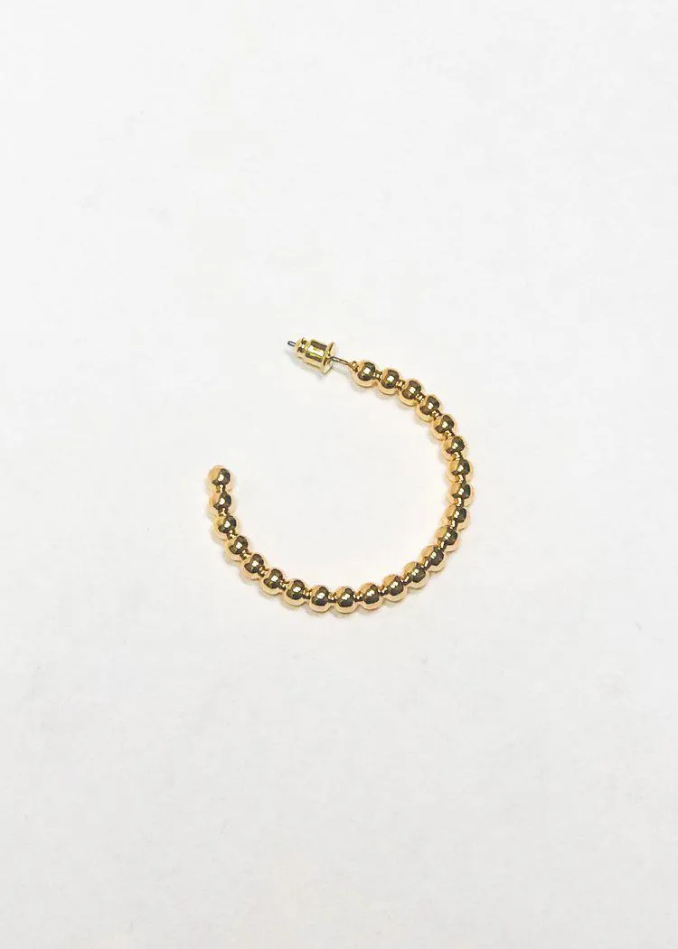 BRACHA Roma Large Ball Hoops -Gold