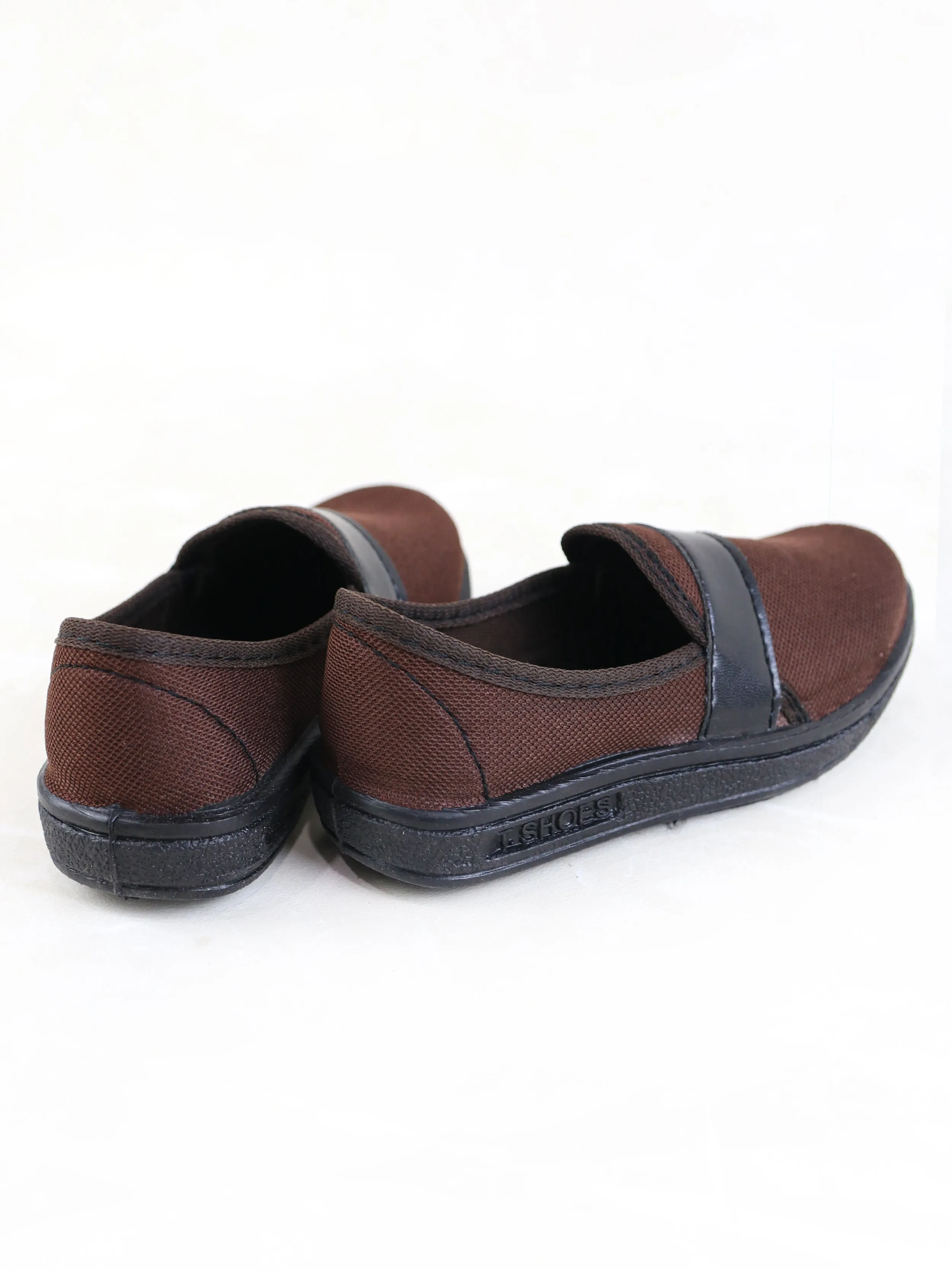 BS57 Boys Slip-On Shoes 5Yrs - 17Yrs Brown