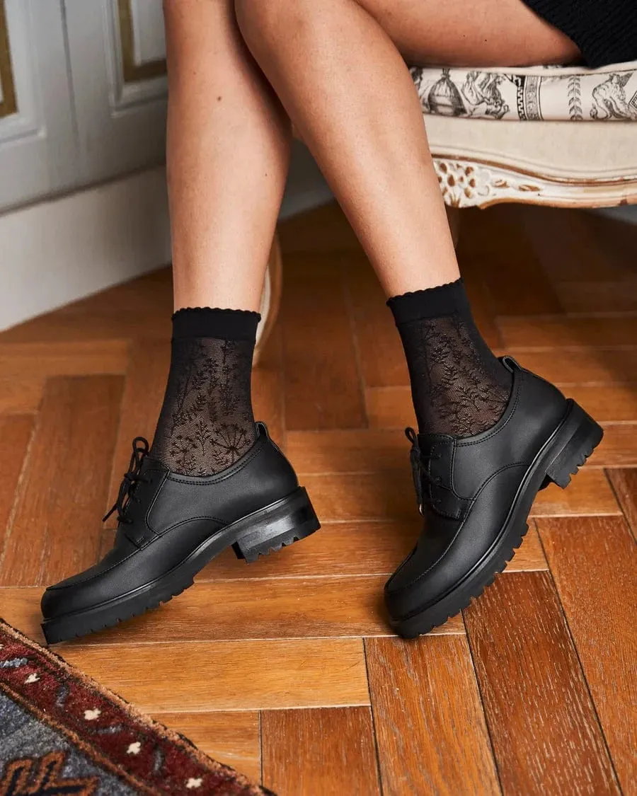 Camden Recycled Grain Vegan Lace Ups | Black