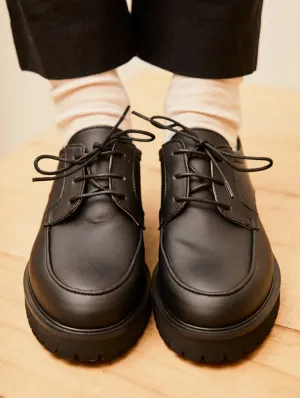 Camden Recycled Grain Vegan Lace Ups | Black