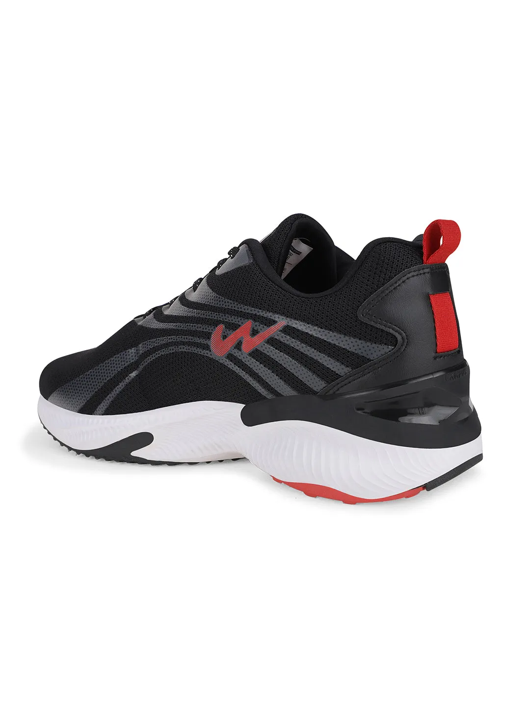CAMP-GLOVE Black Men's Running Shoes