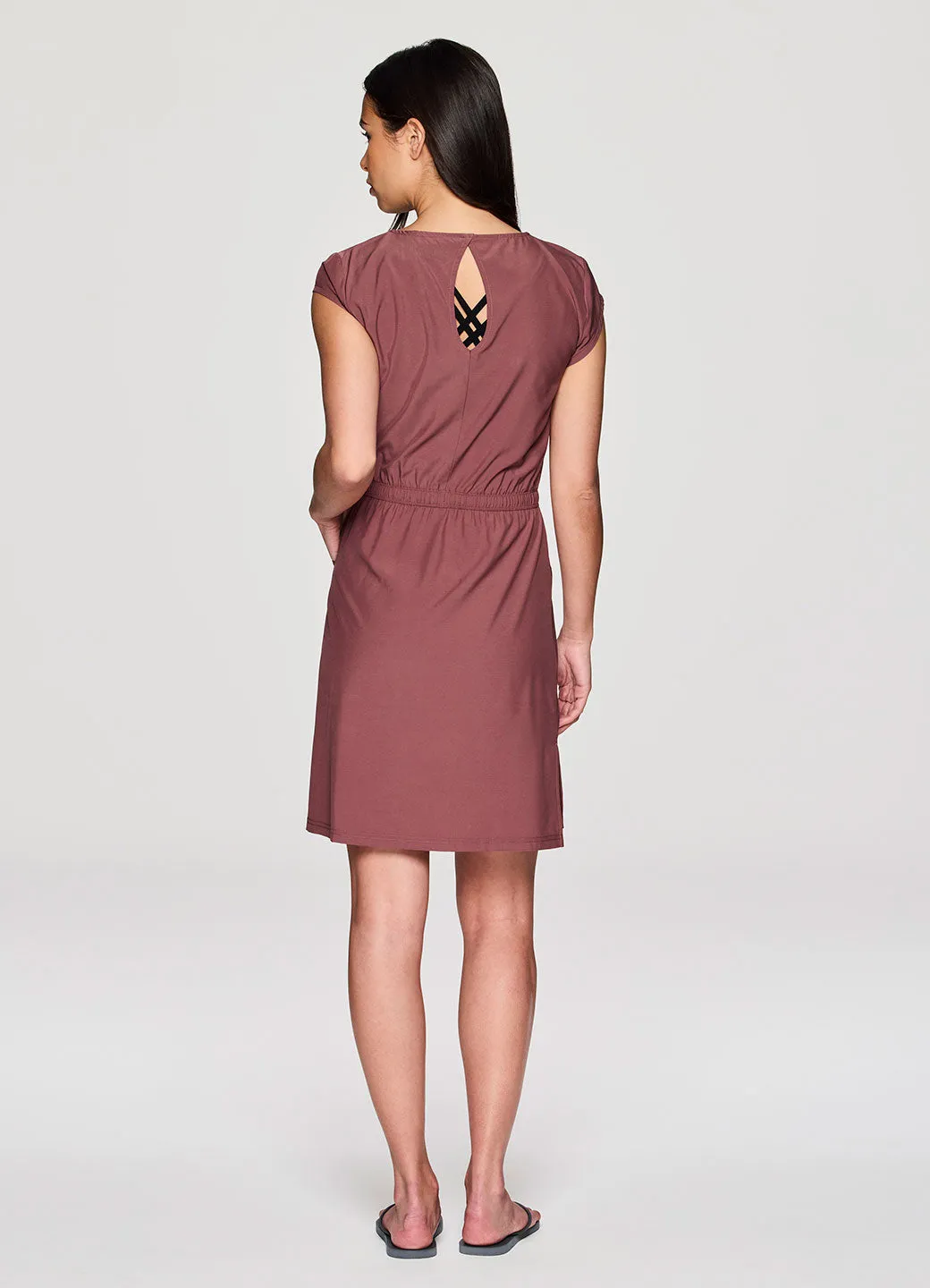 Candice Keyhole Back Woven Dress