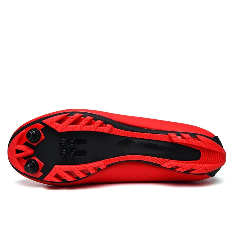 Carbon Fiber Breathable Triathlon Mountain Bike Sneakers Sport Road Racing Bicycle Spin Buckle Cycling Shoes