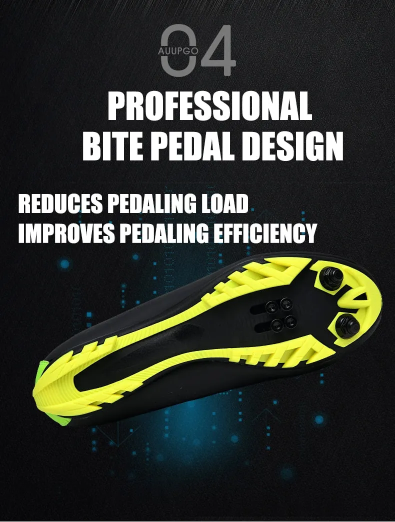 Carbon Fiber Breathable Triathlon Mountain Bike Sneakers Sport Road Racing Bicycle Spin Buckle Cycling Shoes