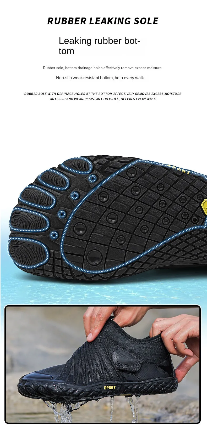 Comfortable Breathable Water Shoes for Men and Women