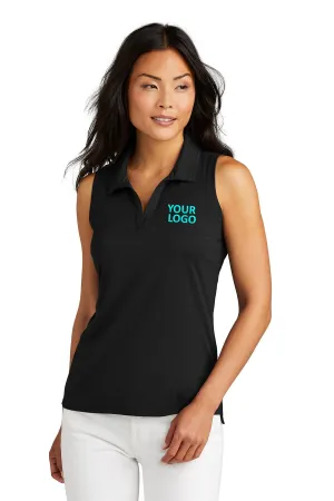 Custom TravisMathew Ladies Coto Performance Sleeveless Polo TM1WX001 Black