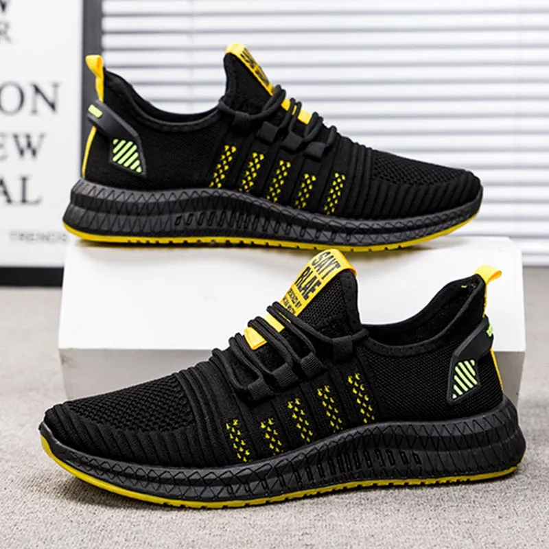 Designer Men's Casual Breathable Mesh Comfortable Walking Footwear Male Running Sport Shoes Sneakers