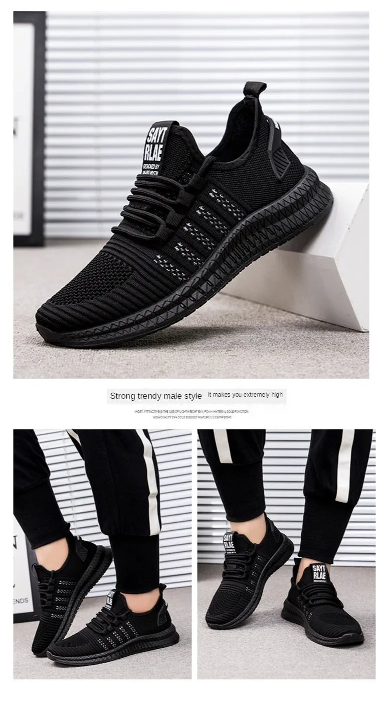 Designer Men's Casual Breathable Mesh Comfortable Walking Footwear Male Running Sport Shoes Sneakers