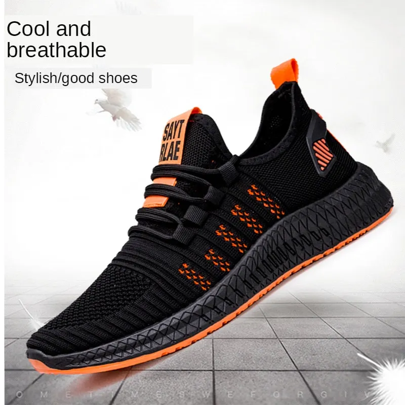 Designer Men's Casual Breathable Mesh Comfortable Walking Footwear Male Running Sport Shoes Sneakers