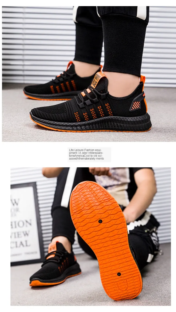 Designer Men's Casual Breathable Mesh Comfortable Walking Footwear Male Running Sport Shoes Sneakers