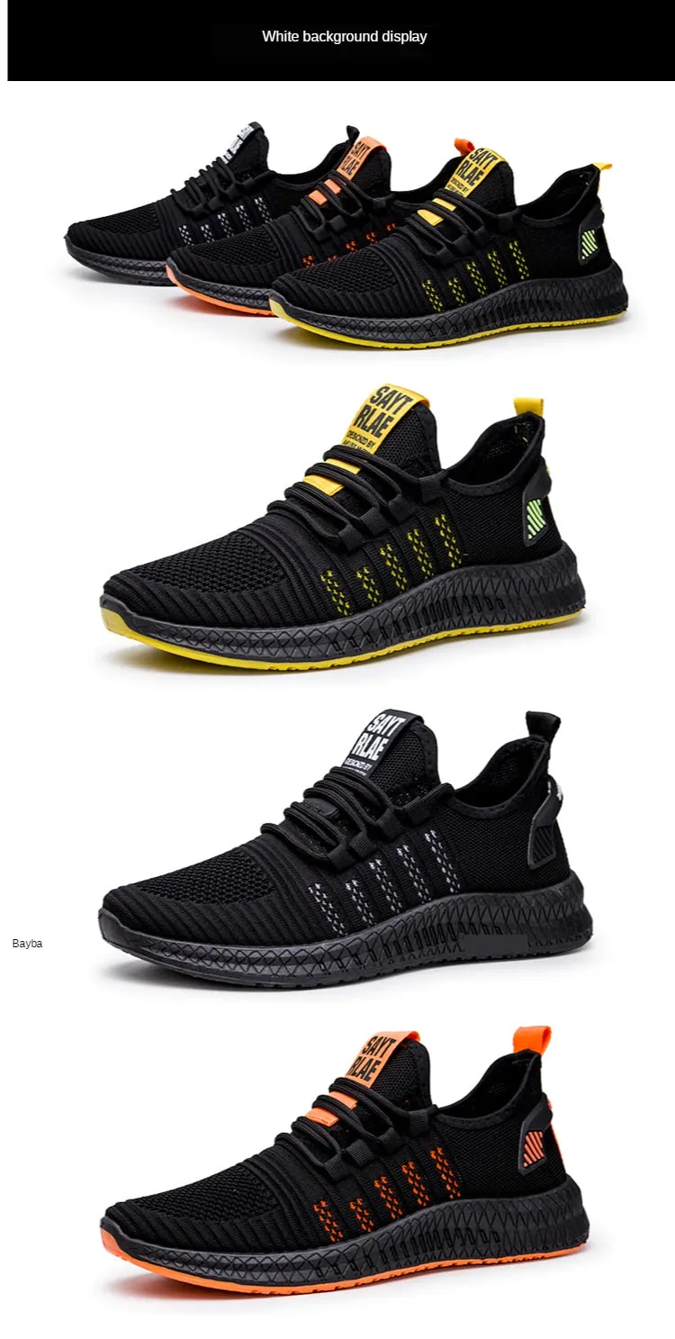 Designer Men's Casual Breathable Mesh Comfortable Walking Footwear Male Running Sport Shoes Sneakers